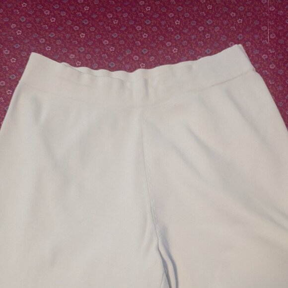 COS Wide Leg Crop Knit Pants Pull On Stretch Minimalist Culottes Preppy Ankle - Picture 5 of 7